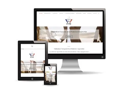 Mockup du site Internet de la FFPR.